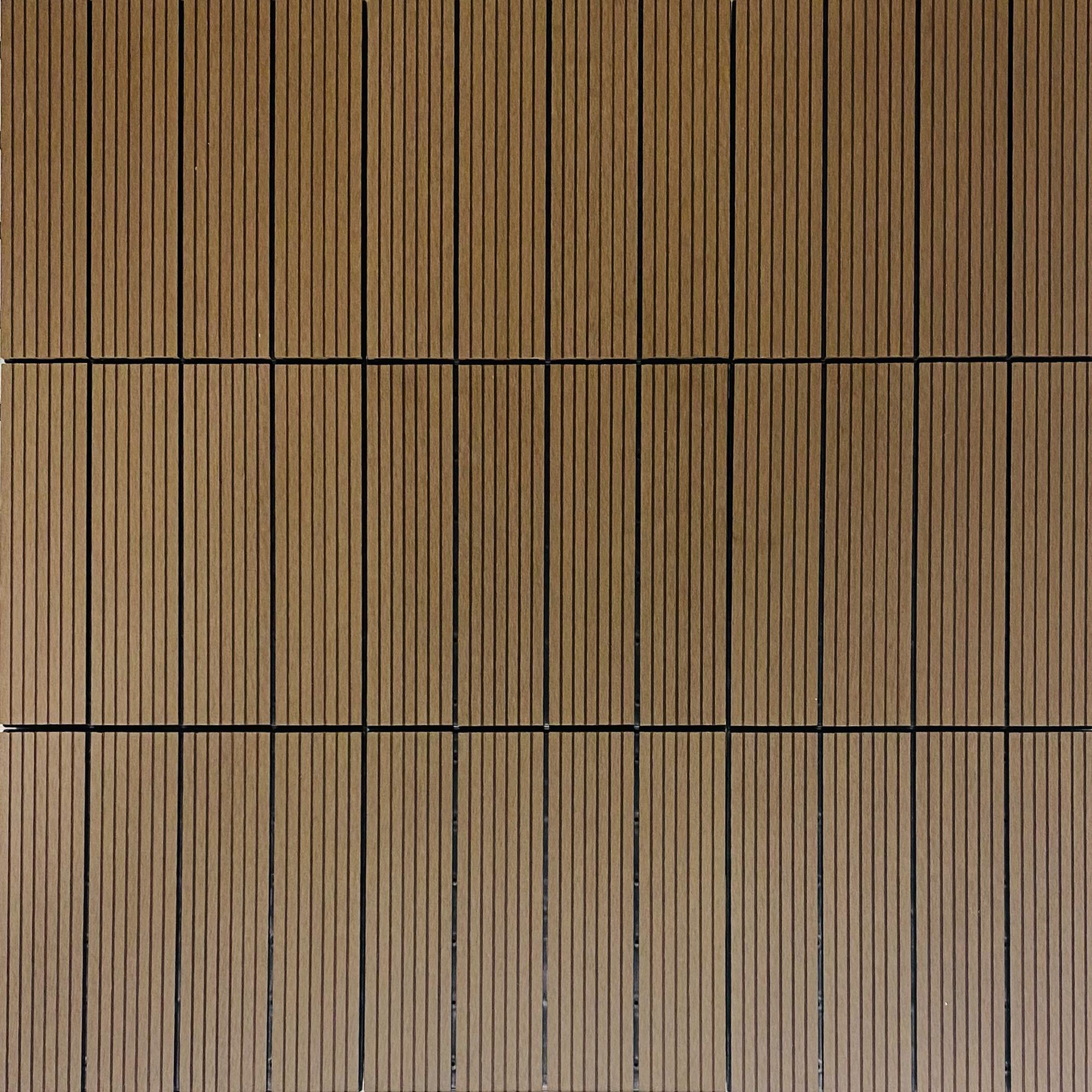 HPWPC-300 WPC-Fliesen (Mokka) - 11 Stück (1m²)