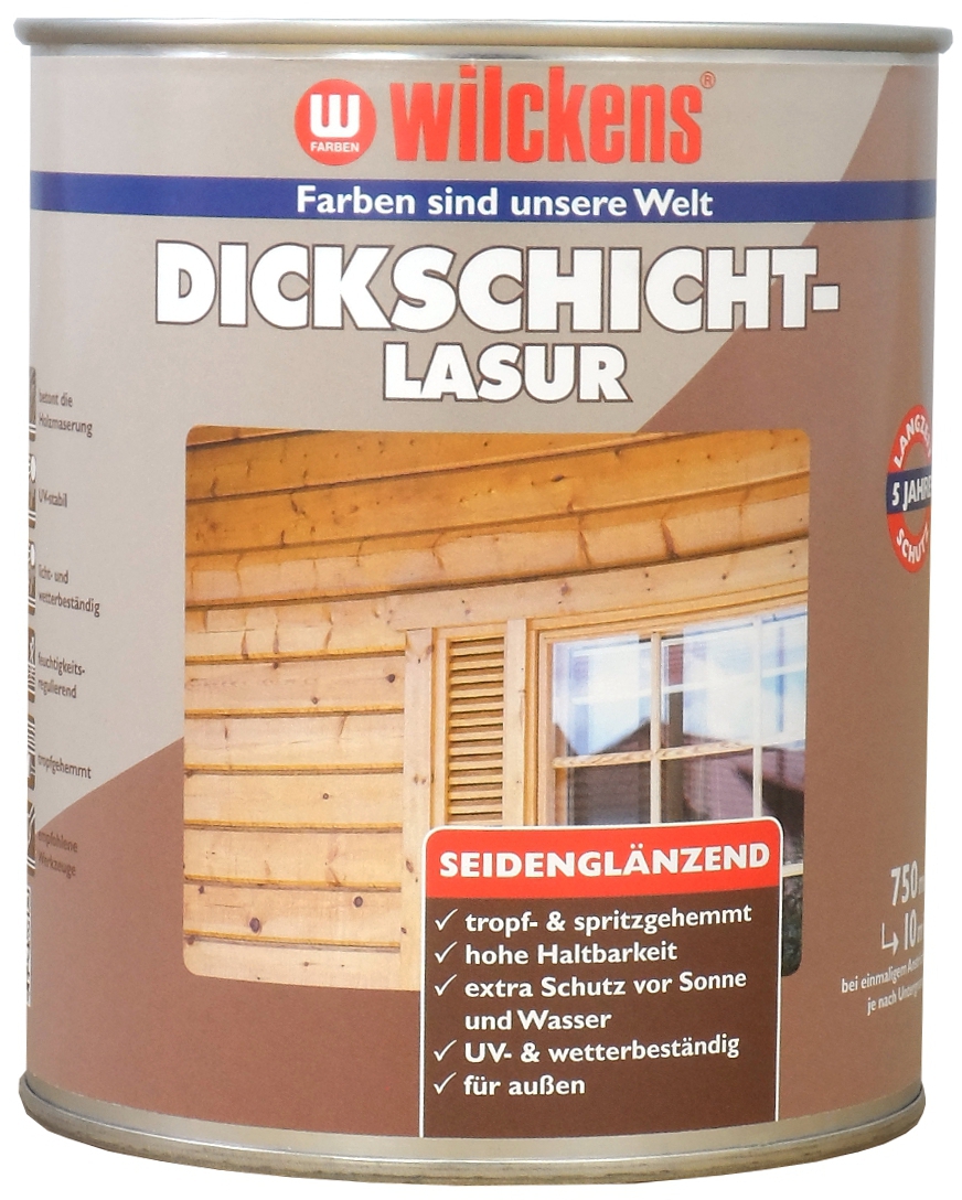 Wilckens Dickschichtlasur für Holz | seidenglänzend