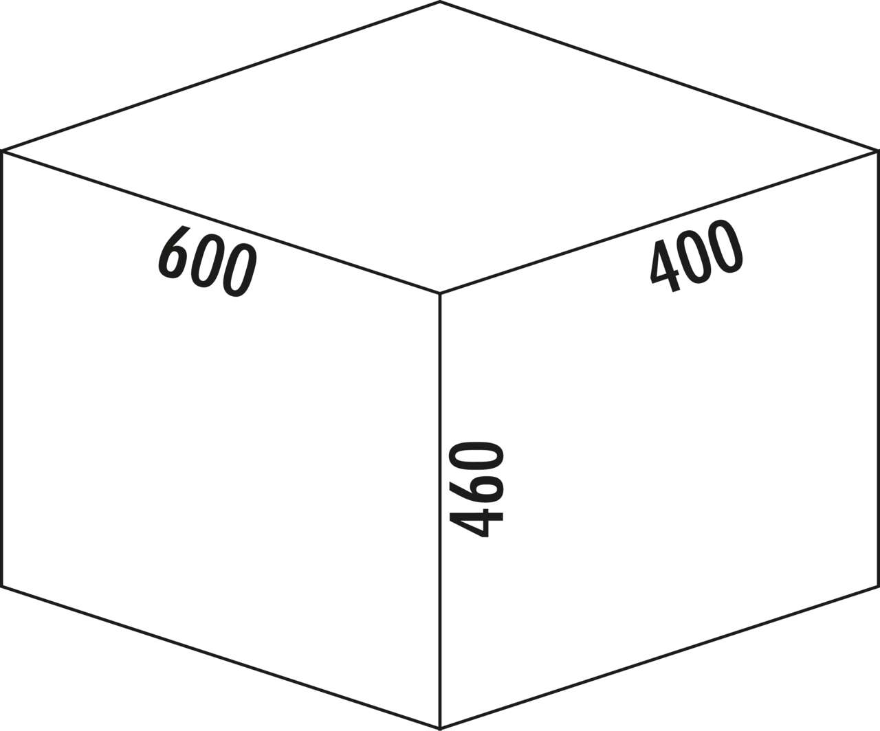 Naber Abfallsammler Cox Base 460 R/600-2 | 60 cm | Anthrazit | Mit Deckel | 2 Behälter