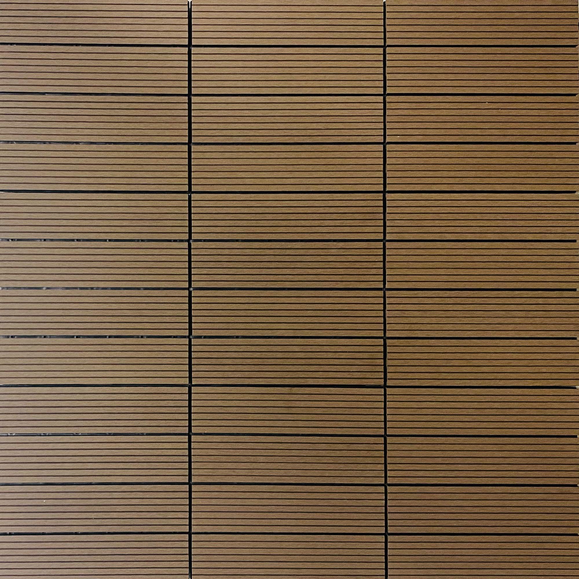 HPWPC-300 WPC-Fliesen (Mokka) - 11 Stück (1m²)