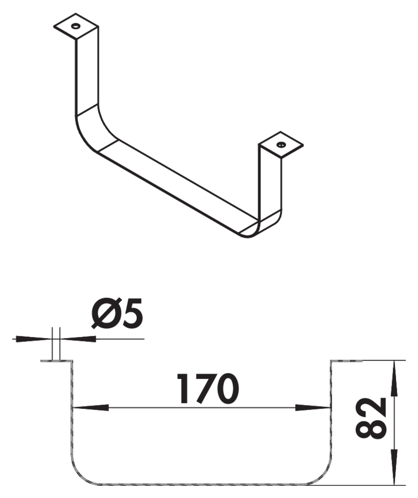 Naber Flachkanalhalterung 125 (4033025)