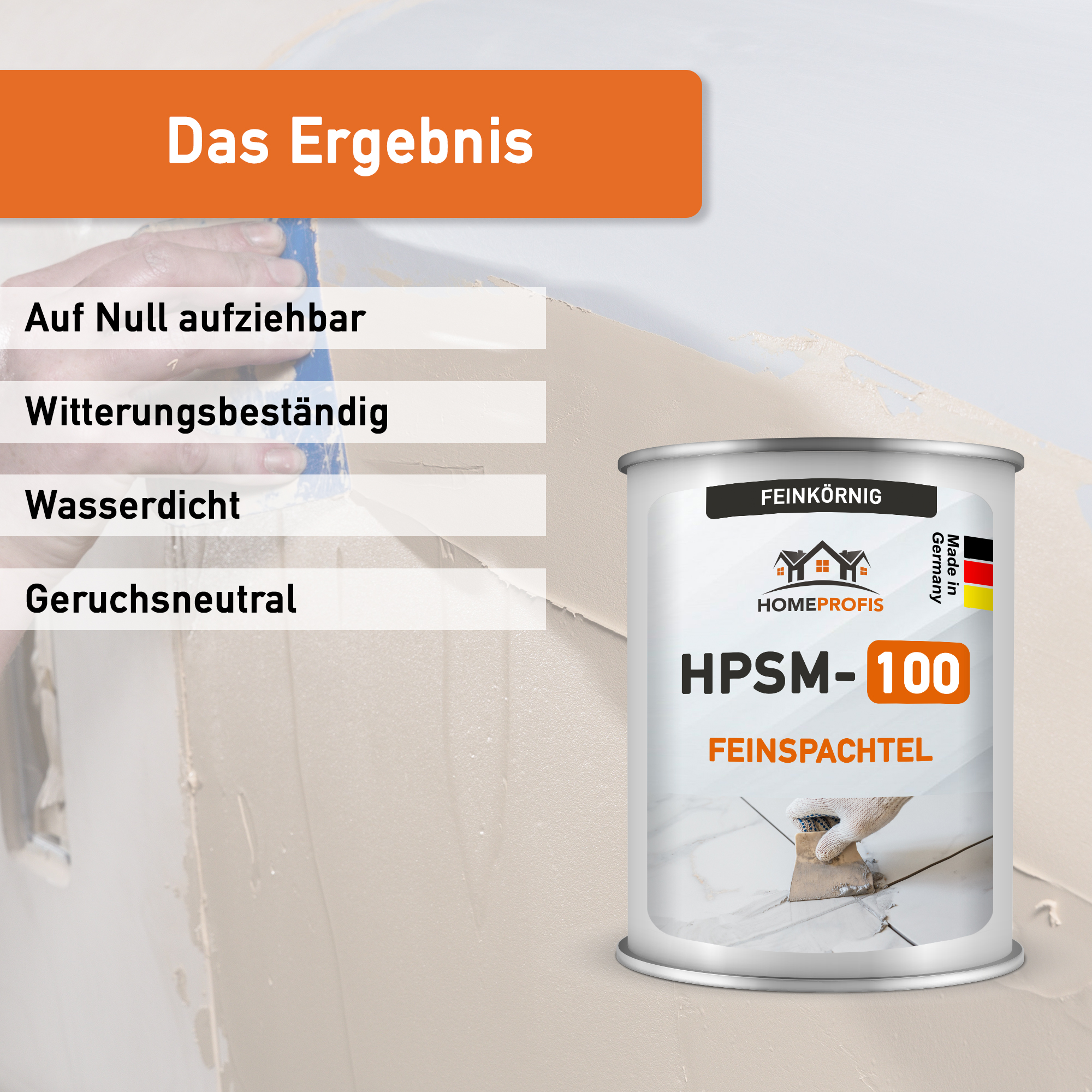 HPSM-100 Feinspachtel auf Epoxidharz Basis