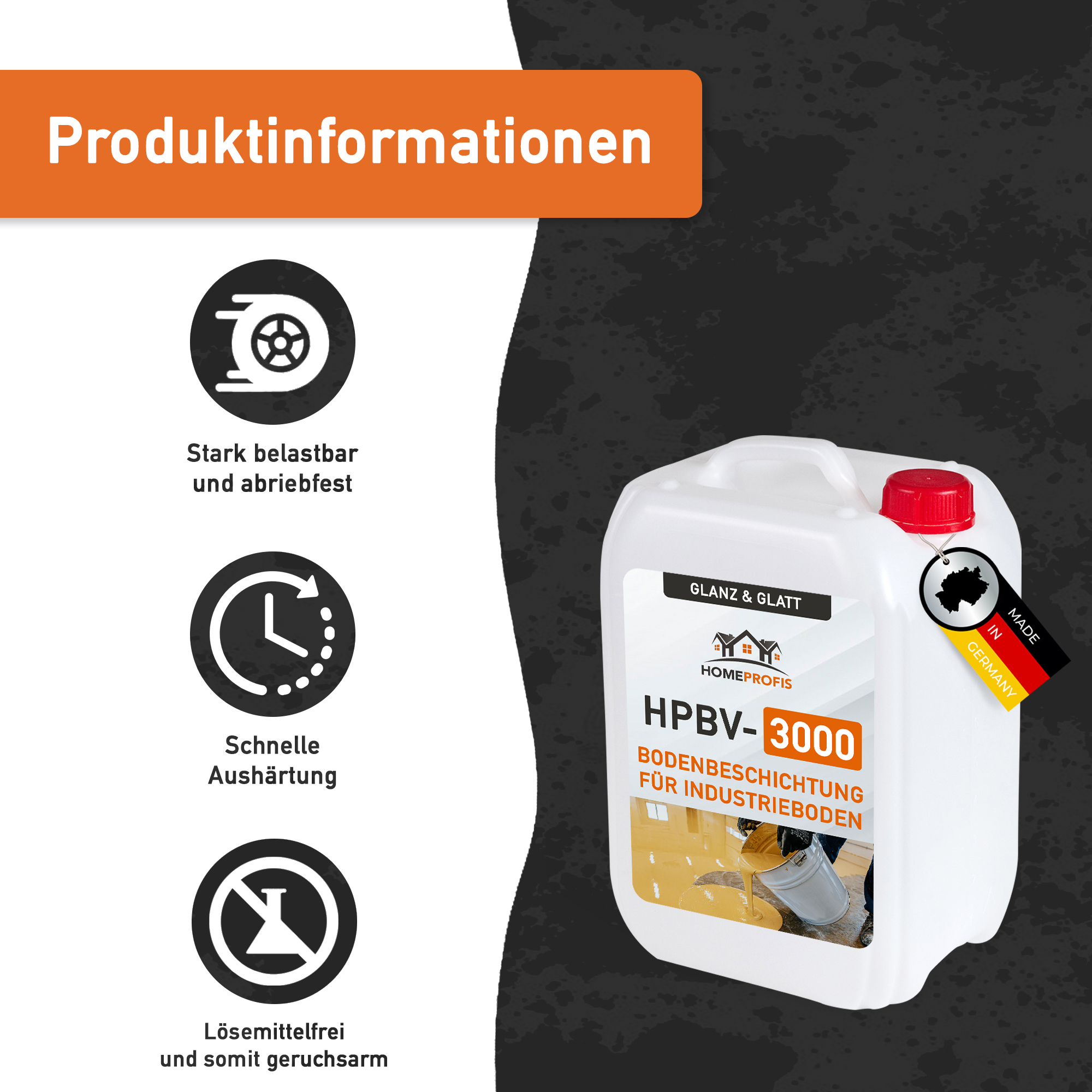 HPBV-3000 glänzende 2K Epoxidharz Industriebeschichtung