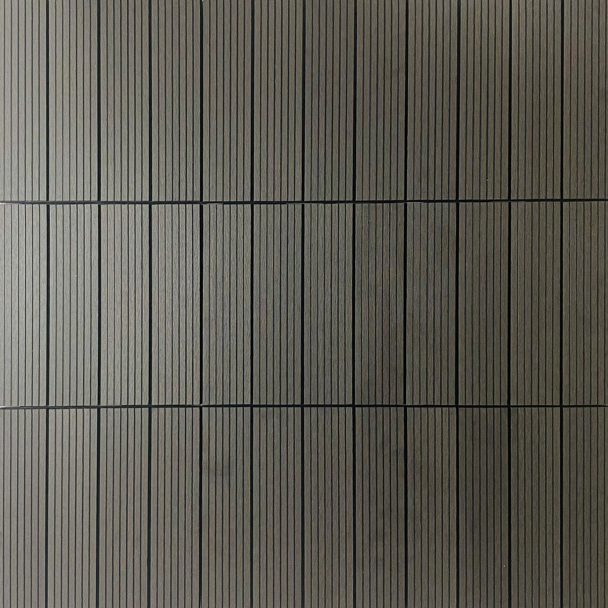 HPWPC-300 WPC-Fliesen (Anthrazit) - 11 Stück (1m²)