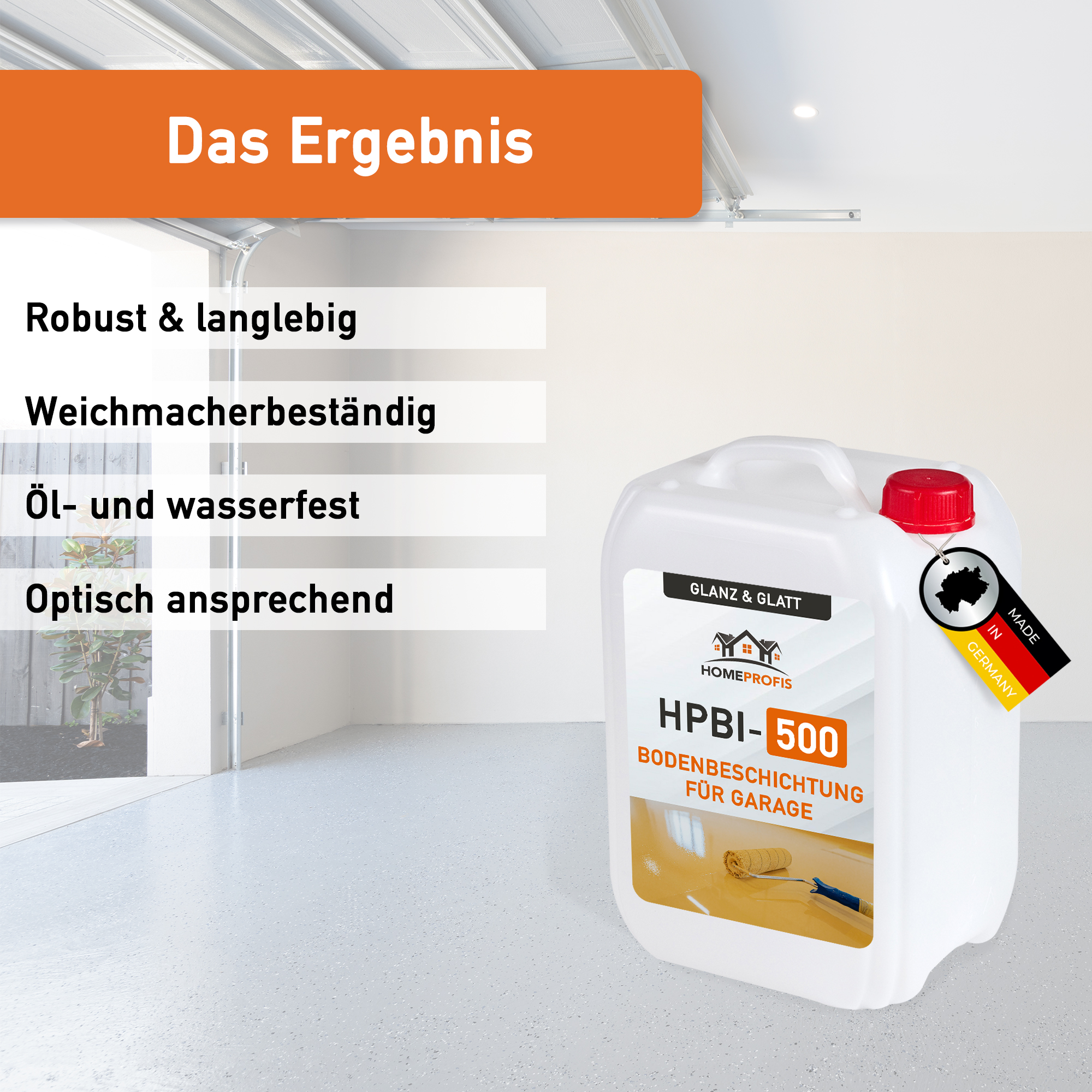 HPBI-500 glatte 2K Epoxidharz Bodenfarbe für Innen