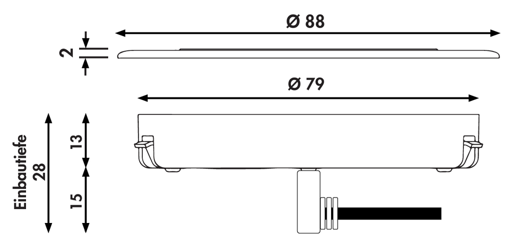 Naber Evoline Qi Induktiv | 1-fach Einbau-Steckdose | Kunststoff (8031175)