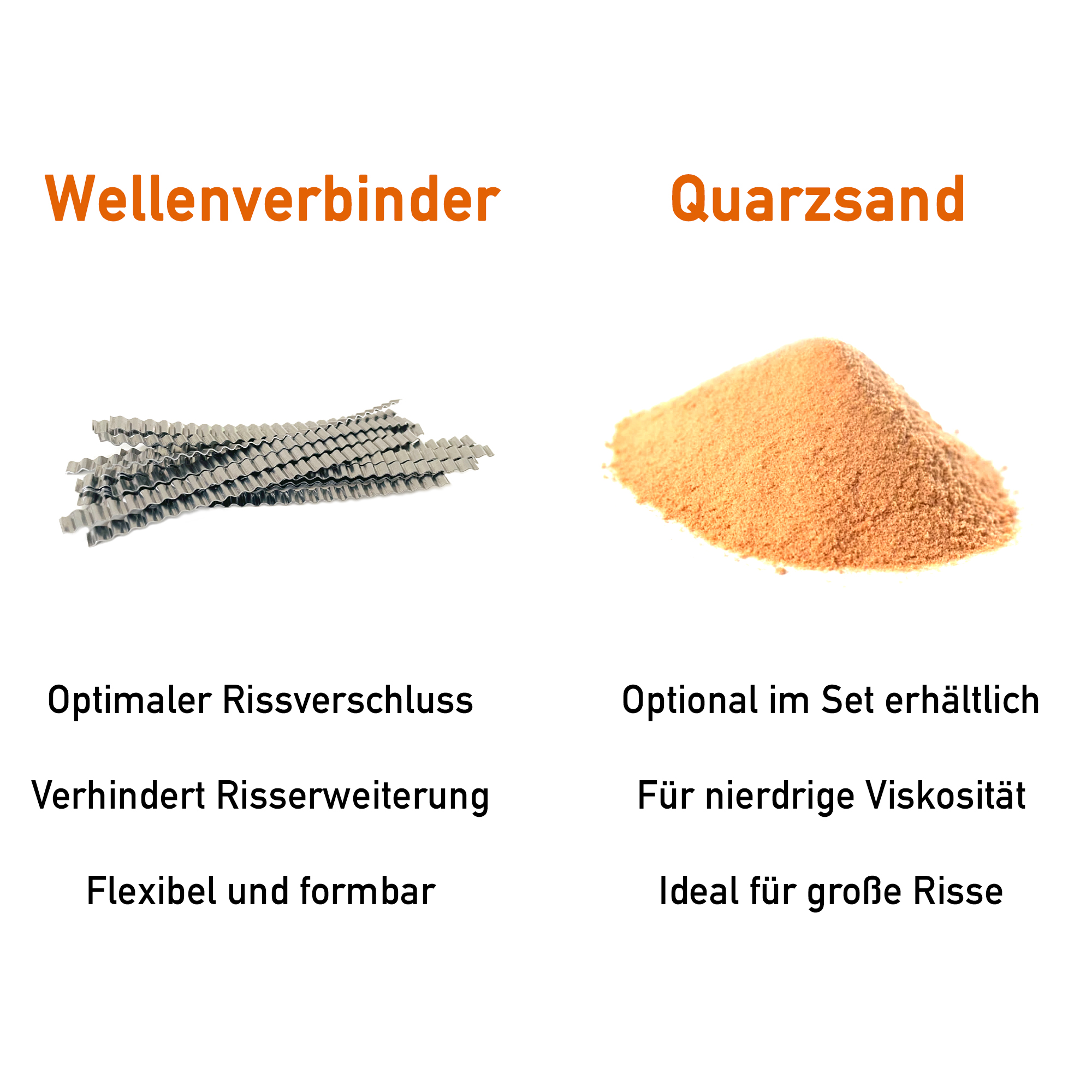 HPLH-100 Gießharz (15kg) zur Estrichreparatur (inkl. 200 Klammern & 15kg Quarzsand)
