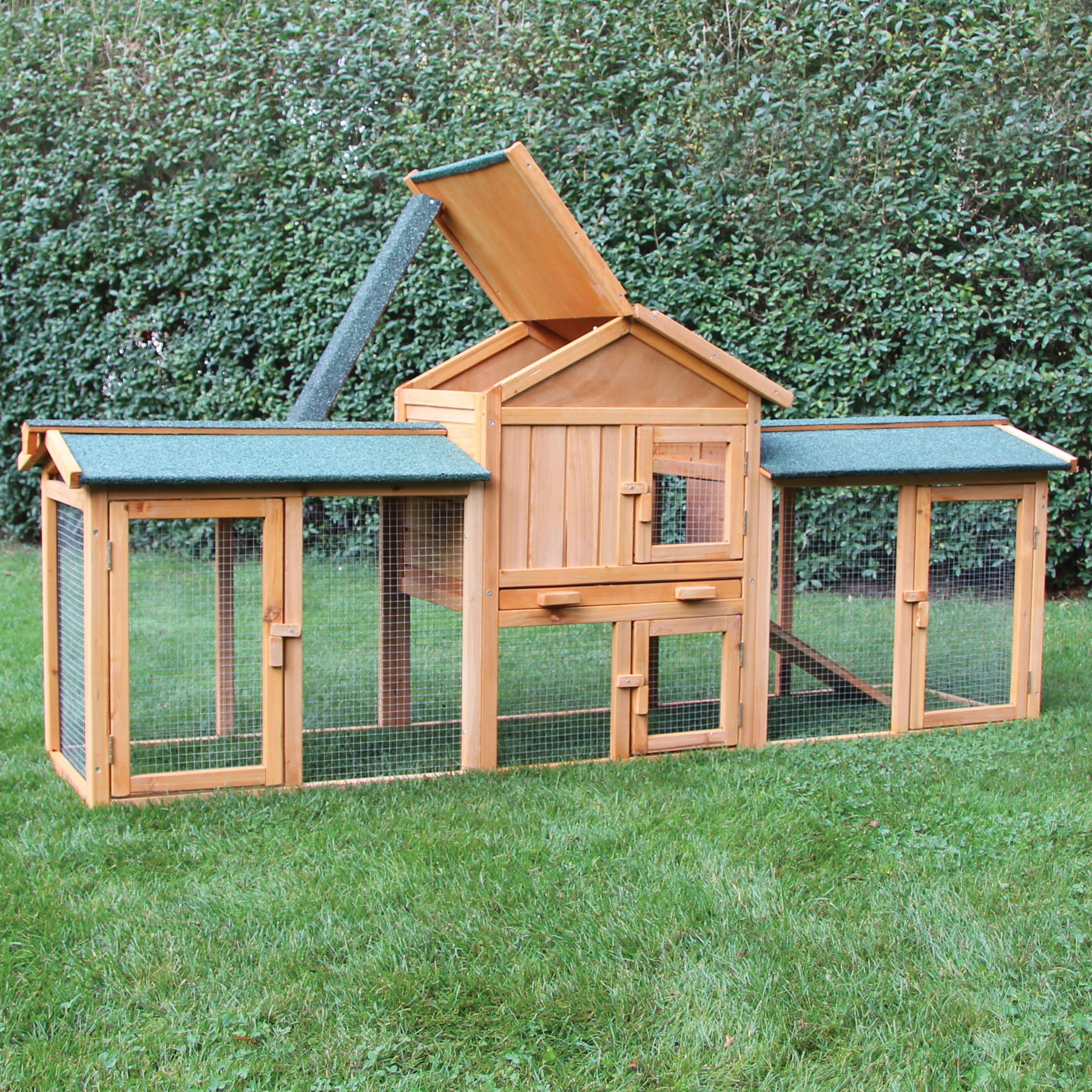 Hasenstall / Kaninchenstall "Picasso“ - Kleintierstall aus Holz