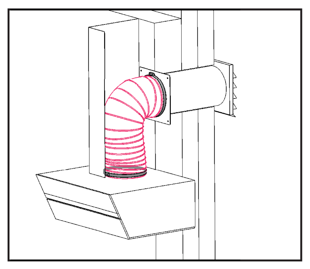 Naber H-PXO Flexkanal Ø 152 mm, 3000 mm (4023026)