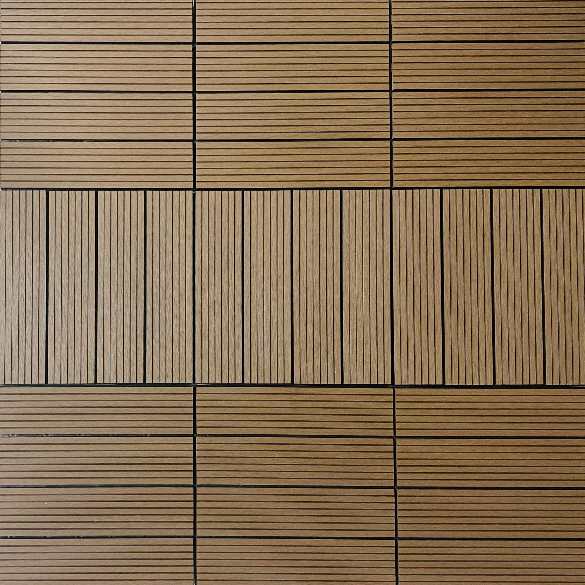 HPWPC-300 WPC-Fliesen (Mokka) - 11 Stück (1m²)