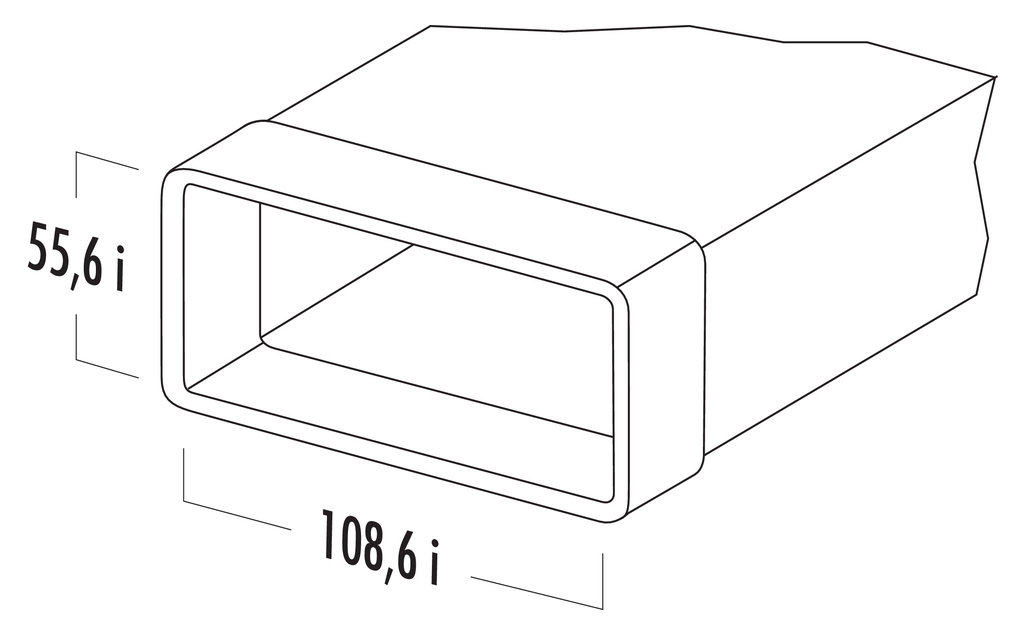 Naber N-VRM 100 Lüftungsrohr mit Muffe 1000 mm (4011005)