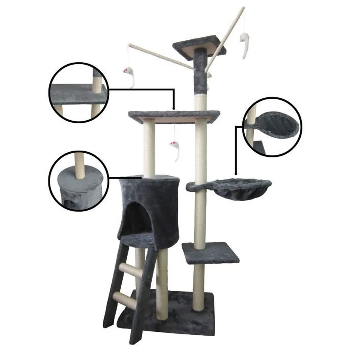 Kratzbaum für Katzen Simba (142cm)