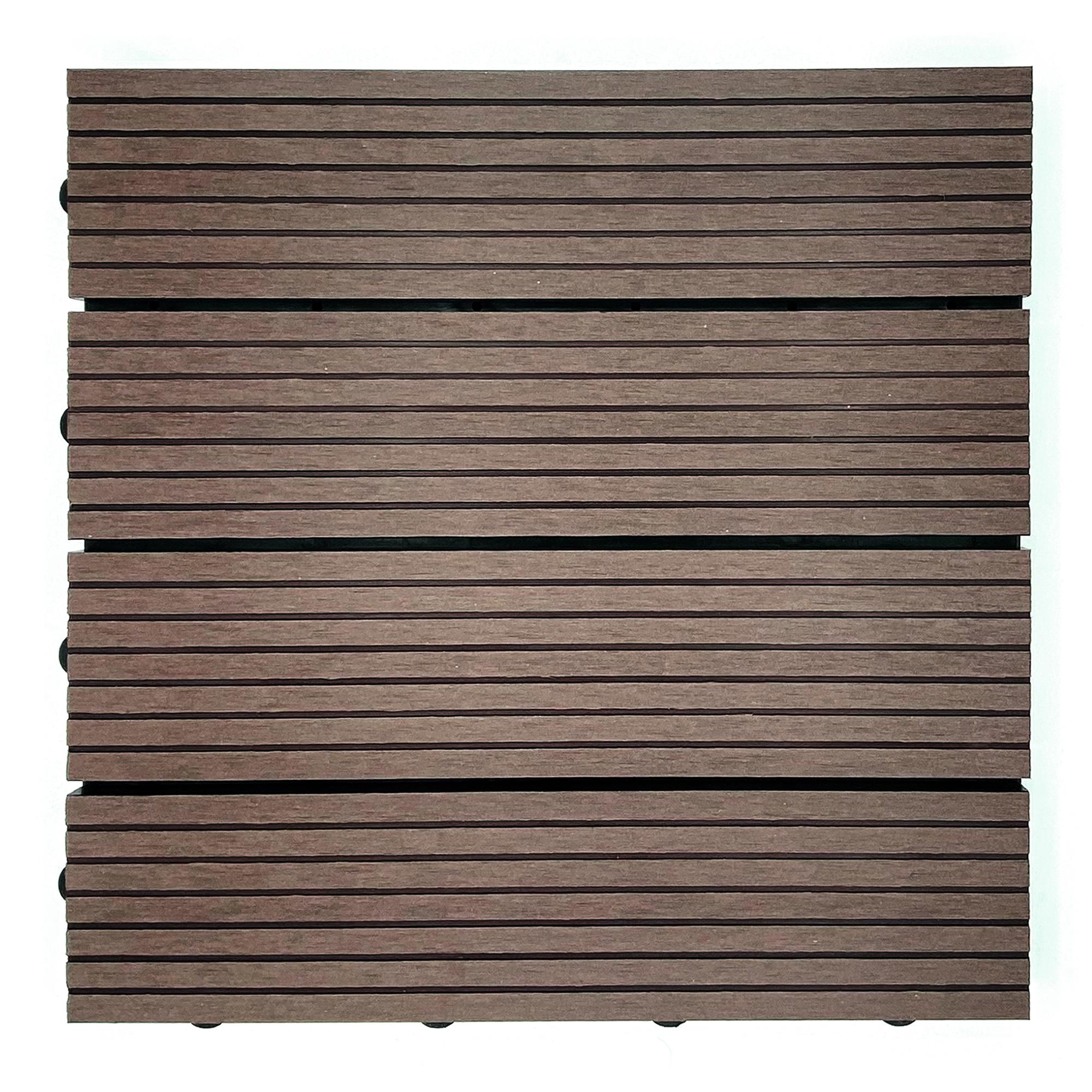 HPWPC-300 WPC-Fliesen (Mokka) - 11 Stück (1m²)