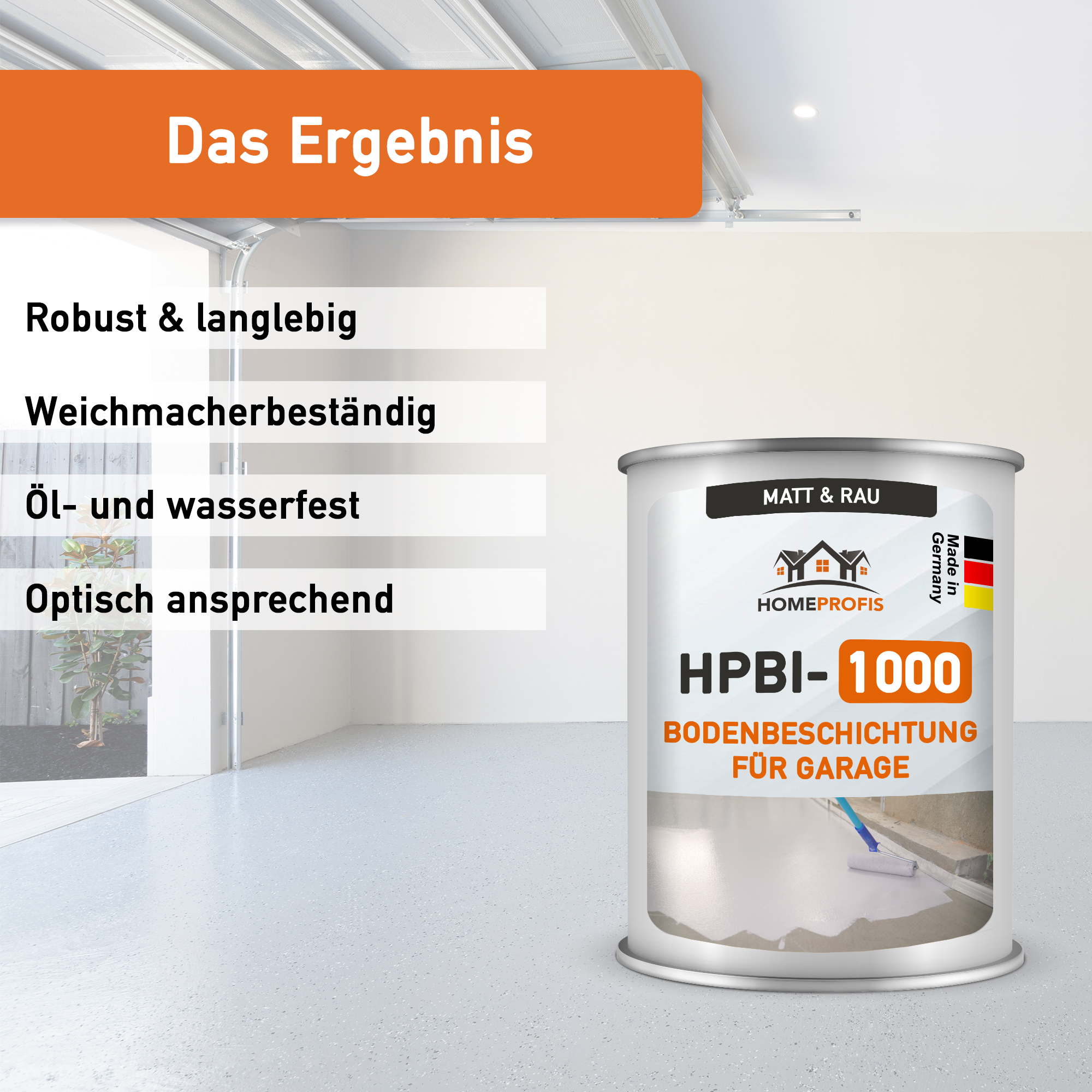 HPBI-1000 rutschfeste 2K Epoxidharz Bodenfarbe für Innen