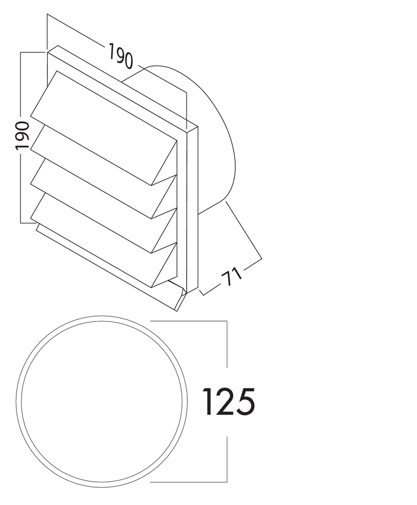 Naber K-Jal 125 Außenjalousie in Weiß (4021070)