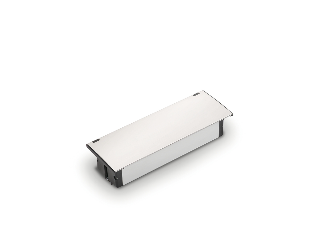 Naber Kapsa | 4-fach Einbau-Steckdose | Edelstahl | USB (7053069)