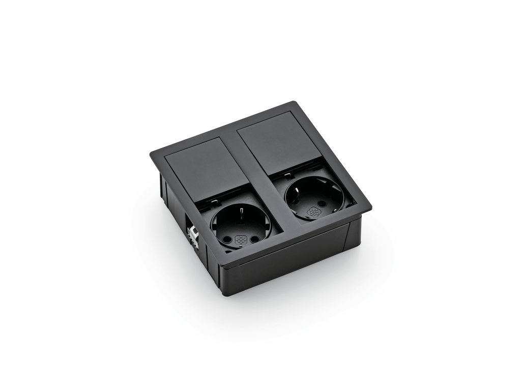 Naber Plaza 2 | 2-fach Einbau-Steckdose | Edelstahl (7053161)