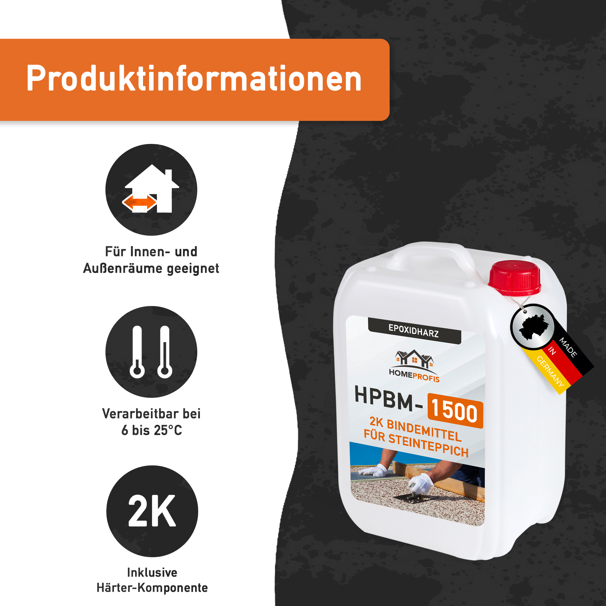 HPBM-1500 2K Epoxidharz Bindemittel für Steinteppiche