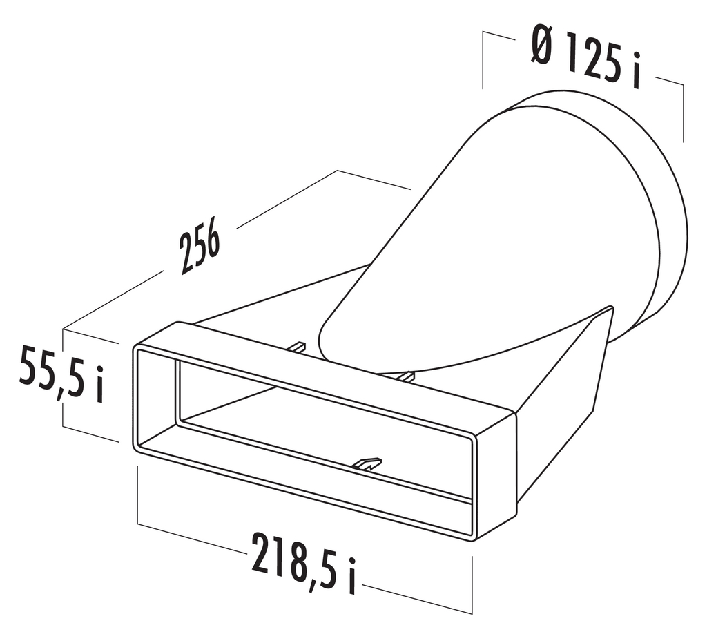 Naber T-HS 125 Hosenstück (4021040)