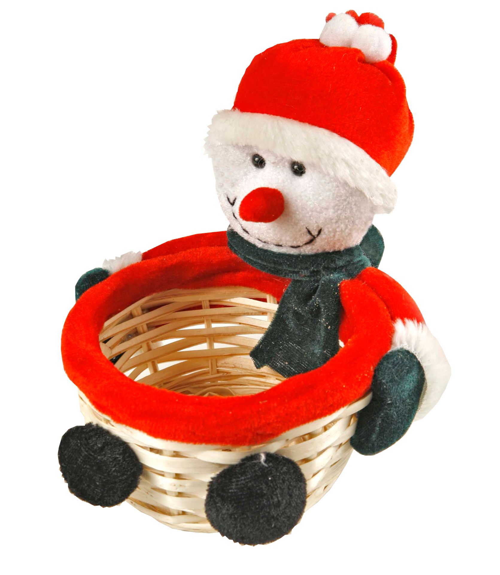 Weihnachtskörbchen Schneemann