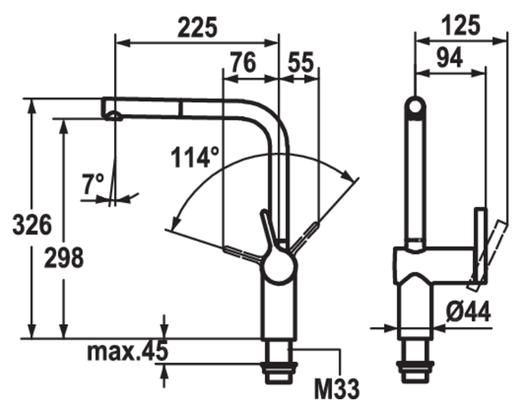 KWC Livello 2E | Küchenarmatur | Hochdruck | Edelstahl (5022176)