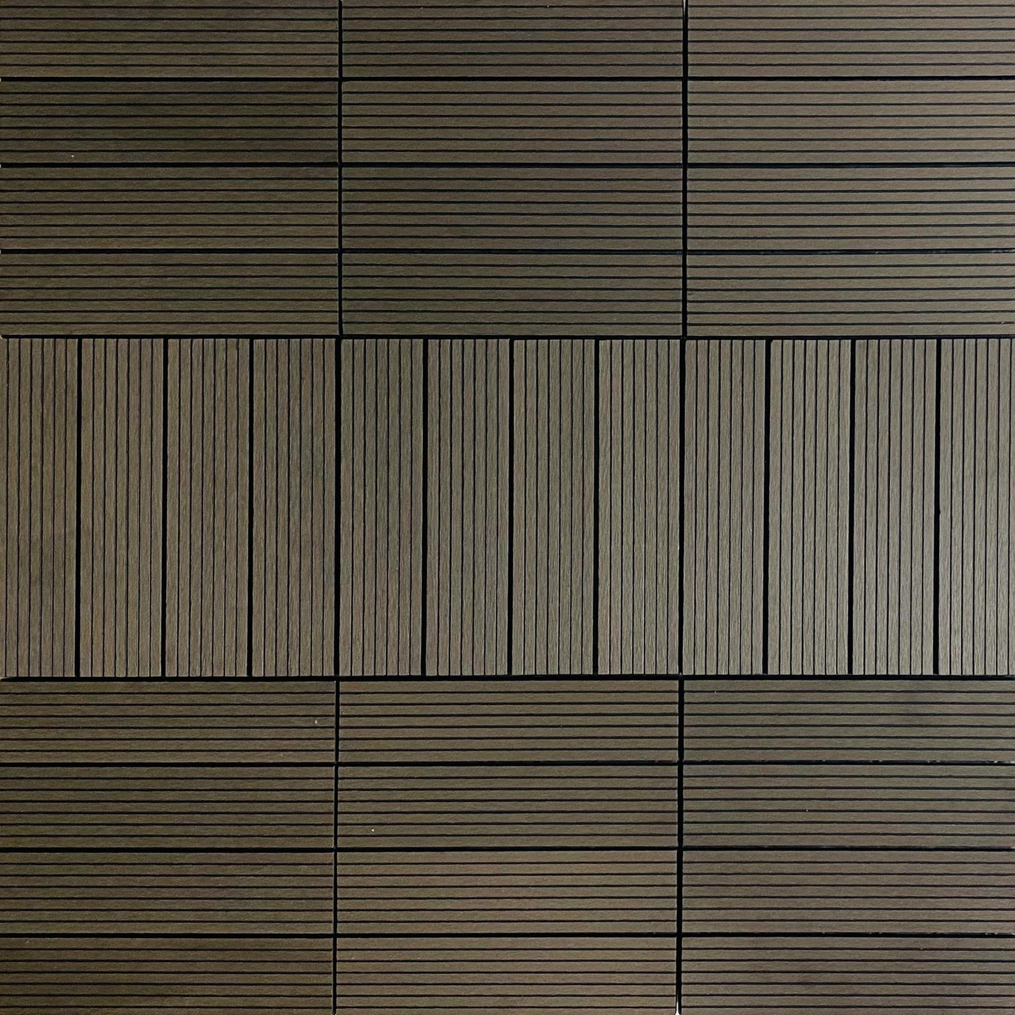 HPWPC-300 WPC-Fliesen (Anthrazit) - 11 Stück (1m²)