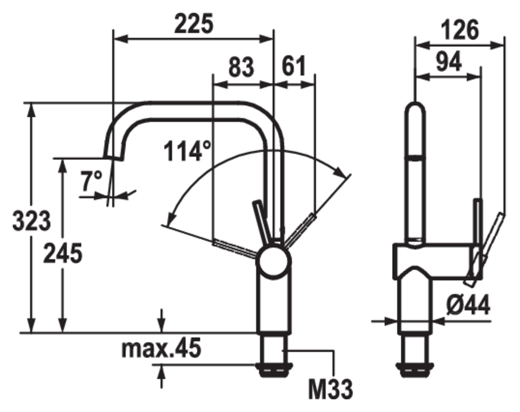KWC Livello 1E | Küchenarmatur | Hochdruck | Edelstahl (5022174)