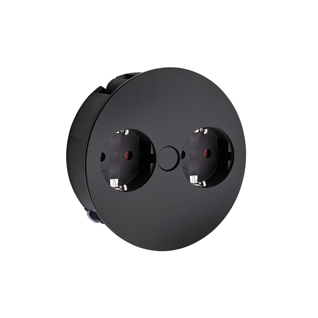 Naber Twist | 2-fach Einbau-Steckdose | Edelstahl (7053075)