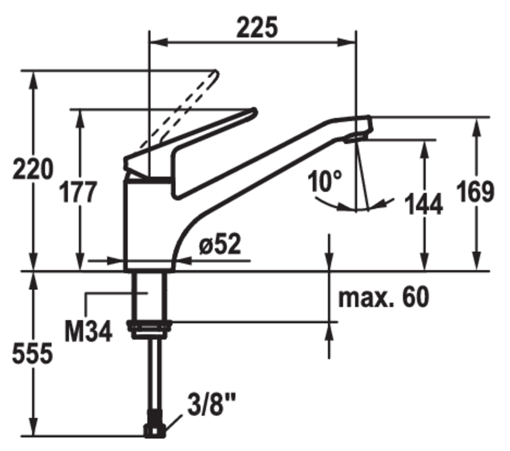 KWC Isla 1 | Küchenarmatur | Hochdruck | Chrom (5022212)