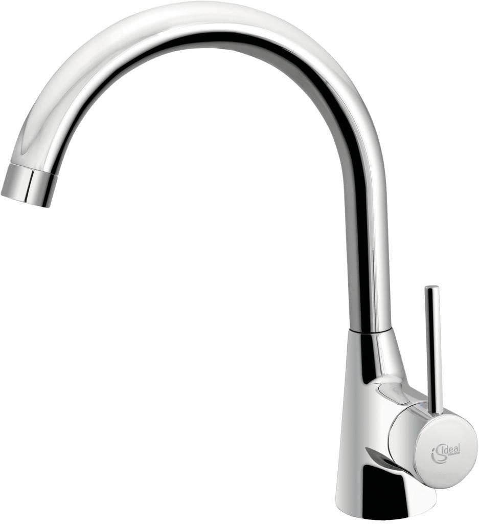 Ideal Standard Nora 5 | Fensterarmatur | Küchenarmatur | Hochdruck | Chrom (5024068)