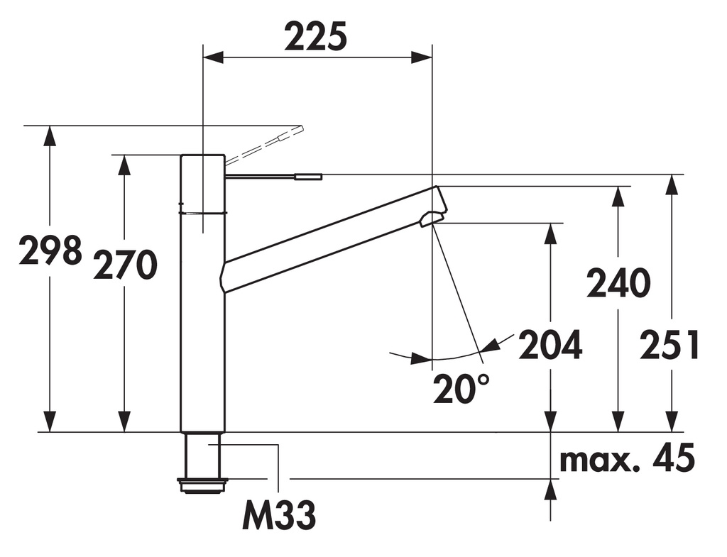 KWC Ono 1 | Küchenarmatur | Hochdruck | Edelstahl (5022323)
