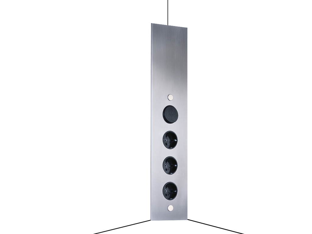 Naber Mira ES1-S | 4-fach Eck-Steckdose | Edelstahl (7053049)