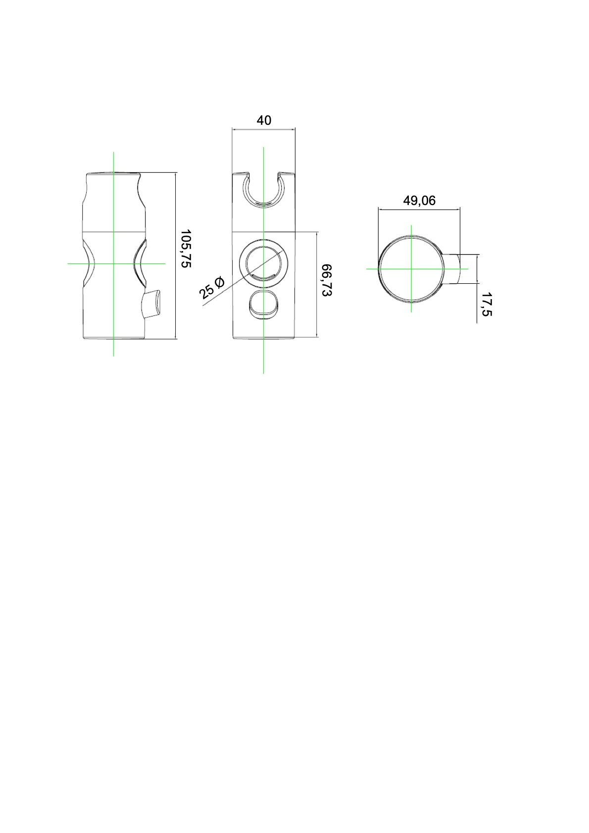 Avenraius Gleiter für Brausestangen Ø 25 mm (900 7392 010)