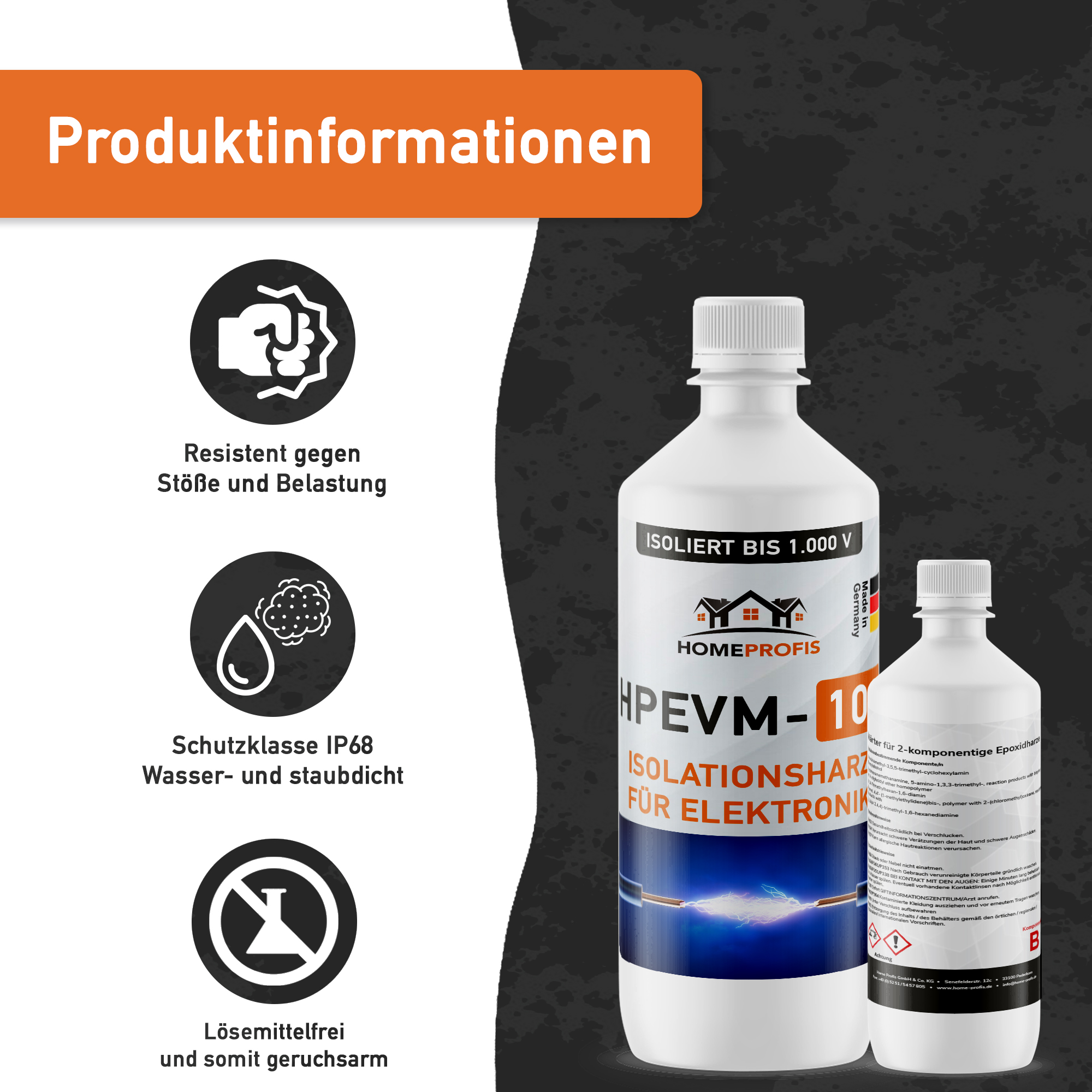 HPEVM-100 transparente Elektrovergussmasse