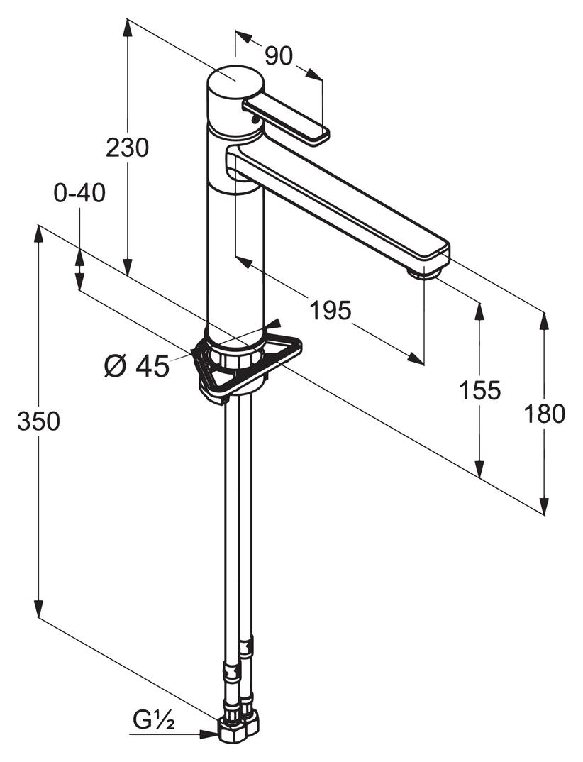 Kludi Zenta 1 | Küchenarmatur | Hochdruck | Edelstahlfinish (5023026)