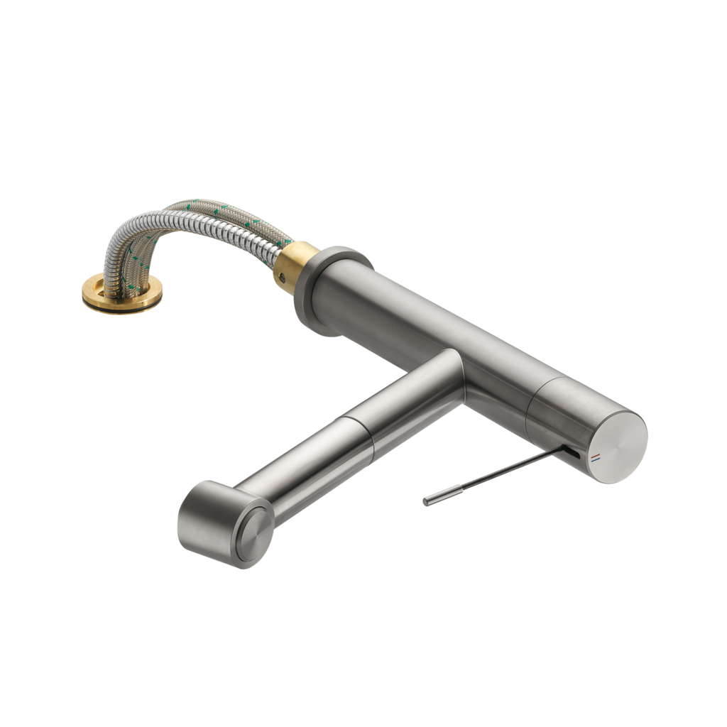 KWC Ono 7 | Fensterarmatur | Küchenarmatur | Hochdruck | Edelstahl (5022341)