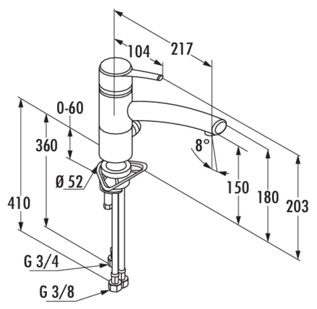 Kludi Trendo 3 | Küchenarmatur | Hochdruck | Chrom (5023155)