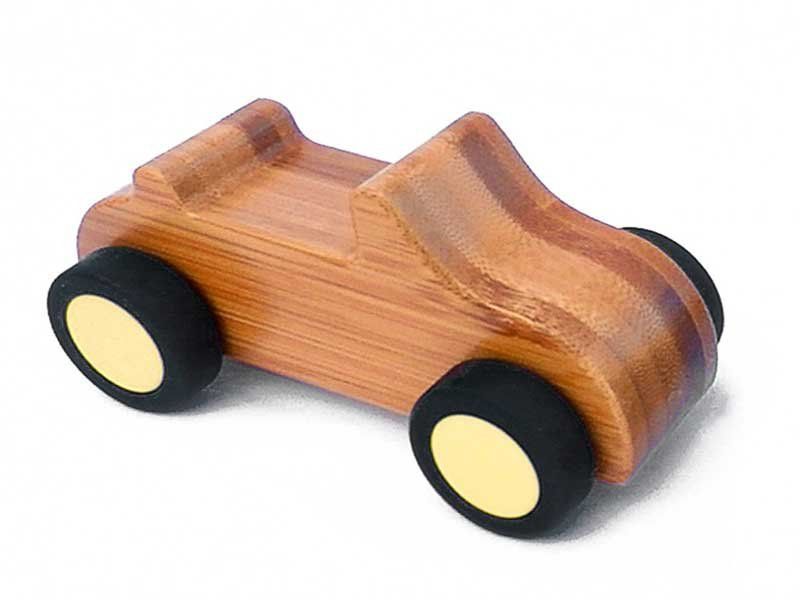 Bambus Spielautos 4-er Set