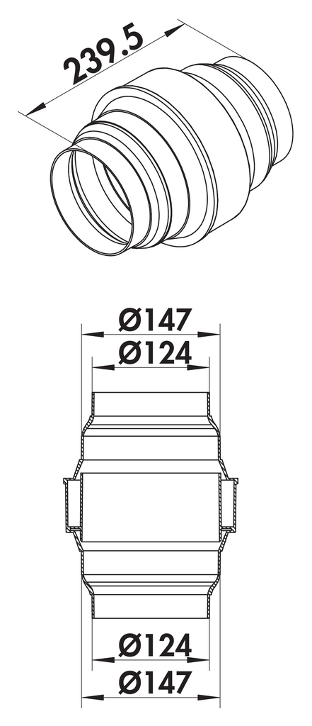 Naber KDA flow 125/150 Kondenswasserabscheider (4051030)