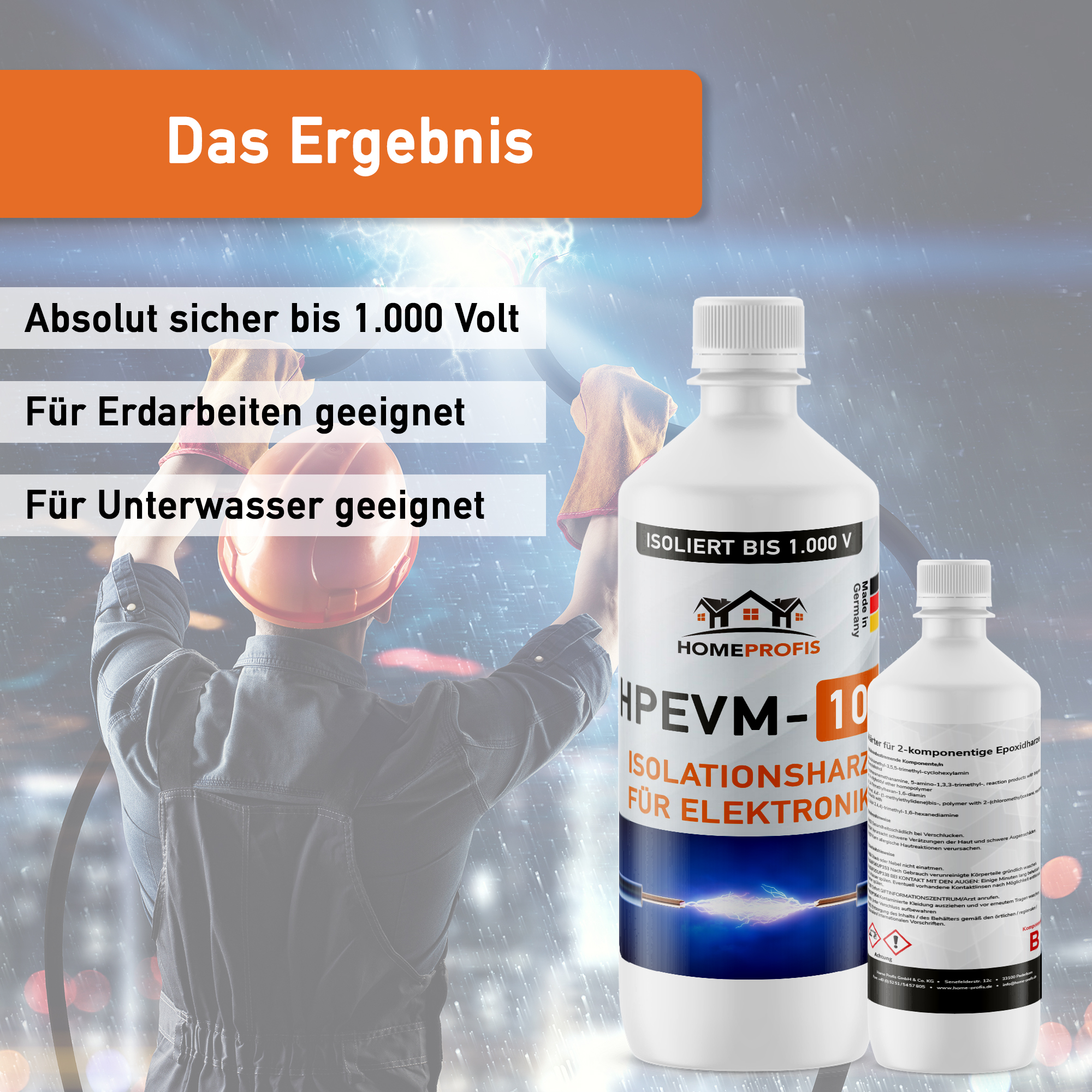 HPEVM-100 transparente Elektrovergussmasse