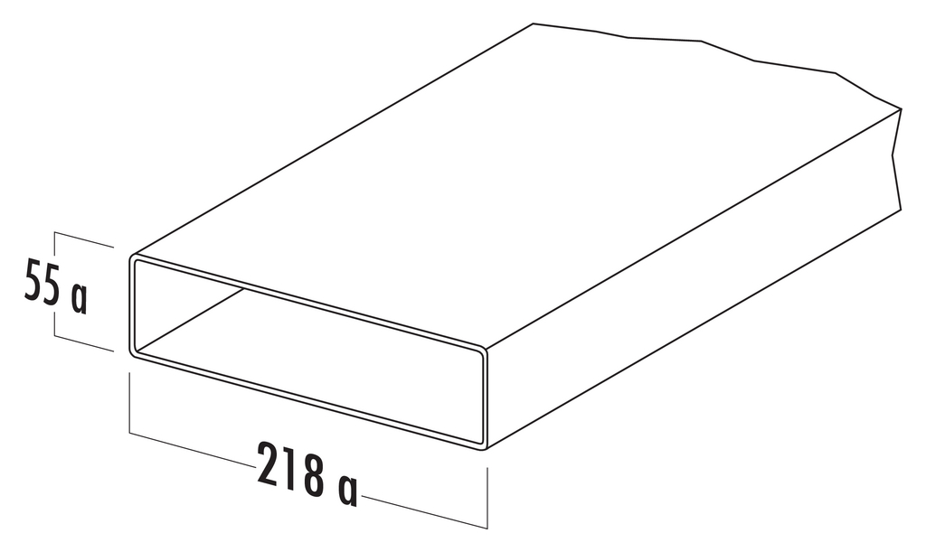 Naber T-VRO 125 Breitkanal 500 mm (4021001)