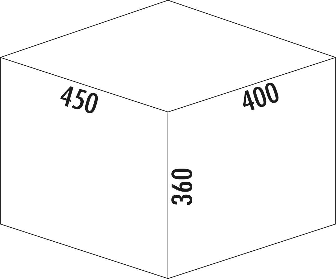 Naber Abfallsammler Cox Base 360 S/450-2 | 45 cm | Hellgrau | Mit Deckel | 2 Behälter