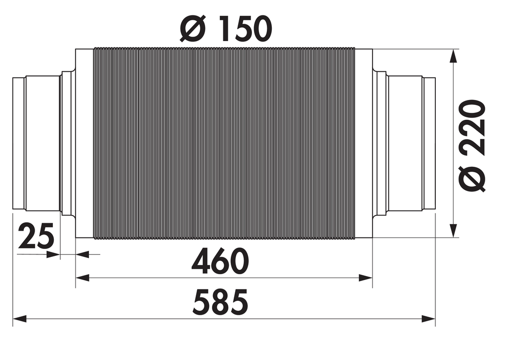 Naber Schalldämpfer 150 (4043029)