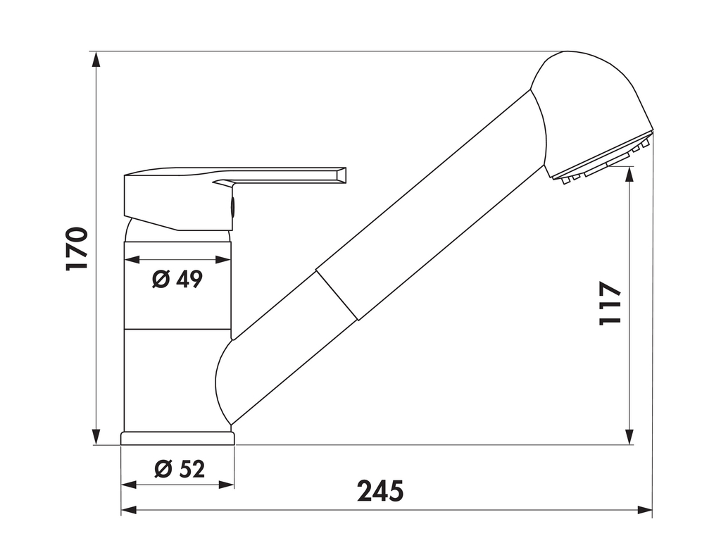 Armate Linea Casa 2 | Küchenarmatur | Hochdruck | Chrom (5011055)