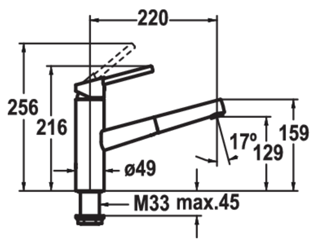 KWC Luna E8 | Fensterarmatur | Küchenarmatur | Hochdruck | Edelstahl (5022236)