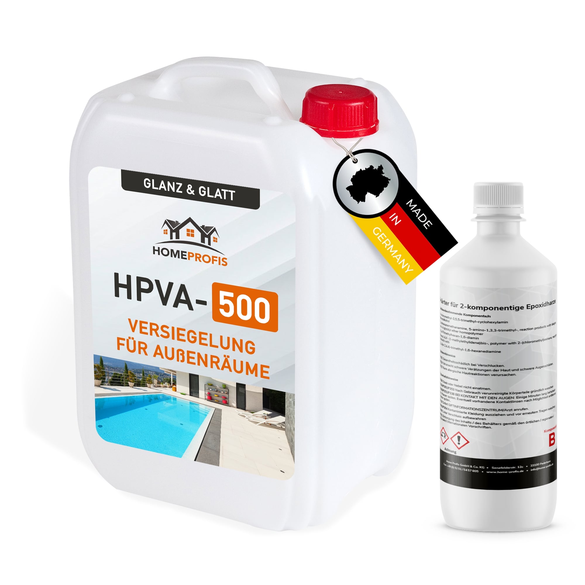 HPVA-500 glänzende Epoxidharz Versiegelung für Außenräume