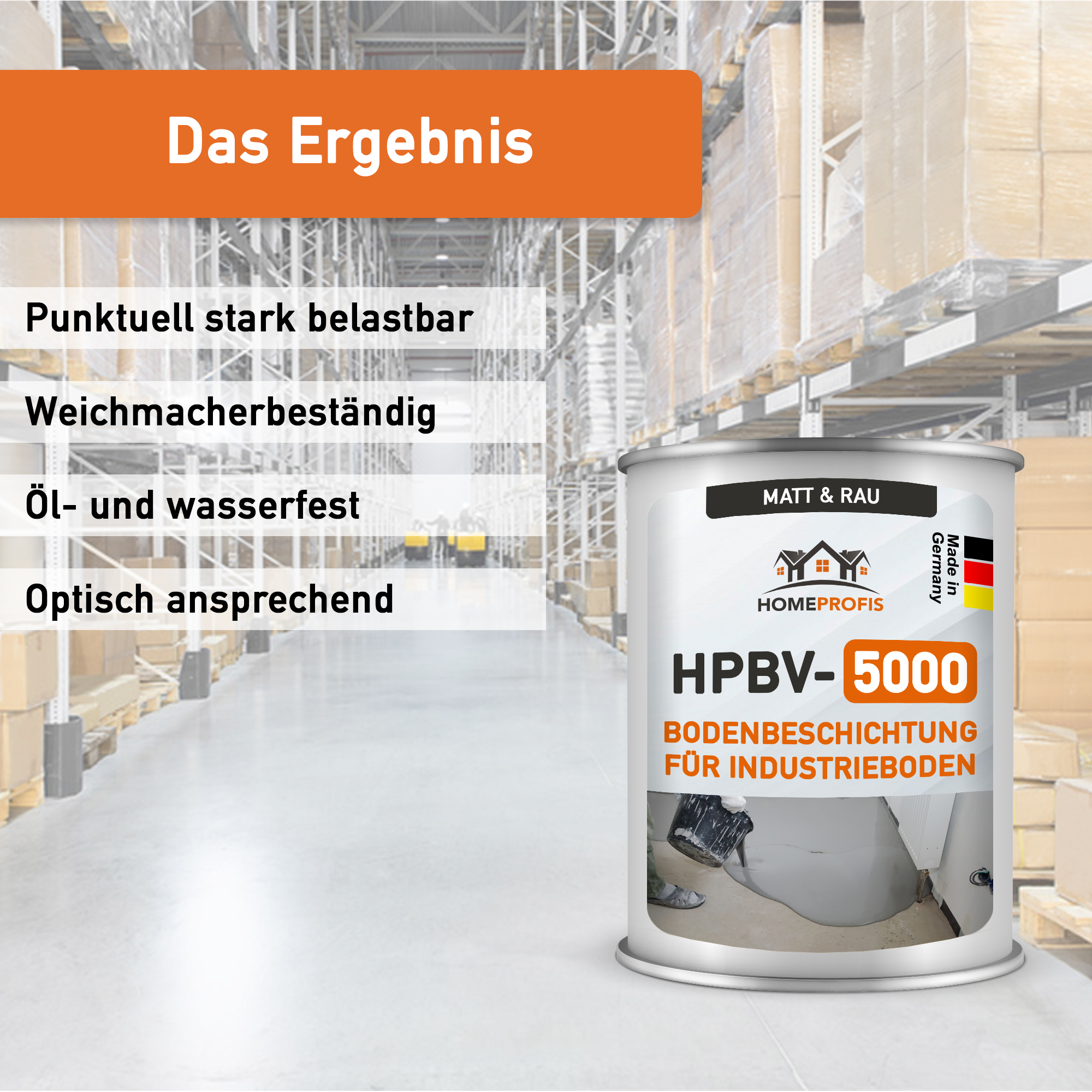 HPBV-5000 rutschfeste 2K Epoxidharz Industriebeschichtung