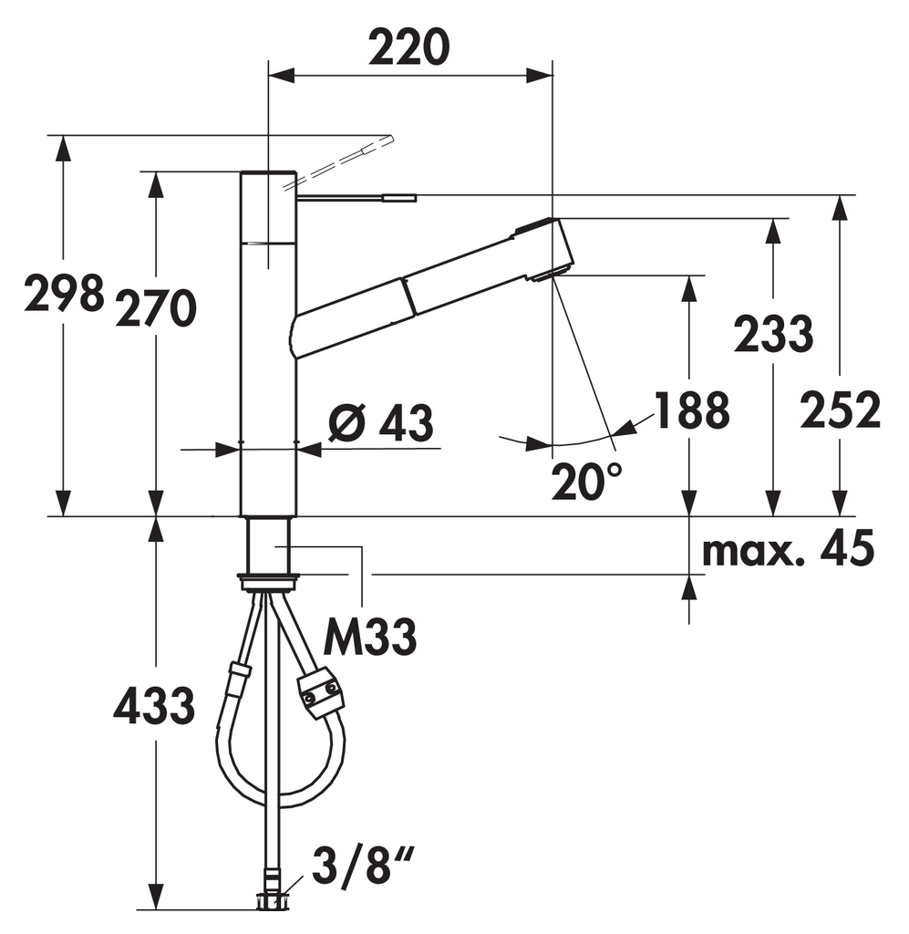KWC Ono 2 | Küchenarmatur | Hochdruck | Edelstahl (5022324)