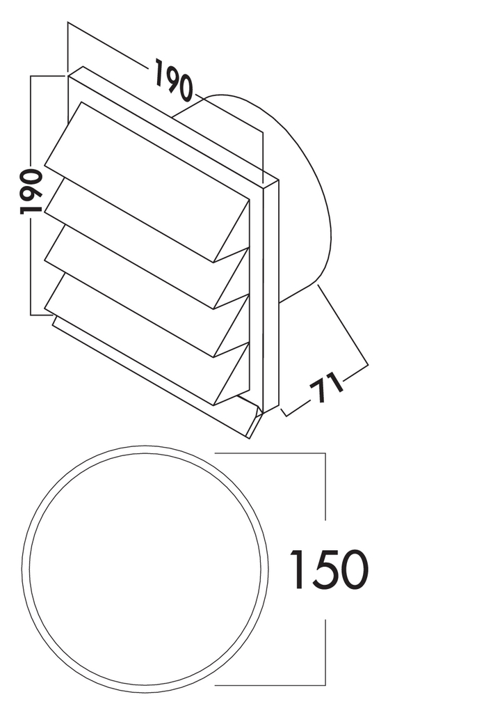 Naber K-Jal 150 Außenjalousie in Weiß (4044044)