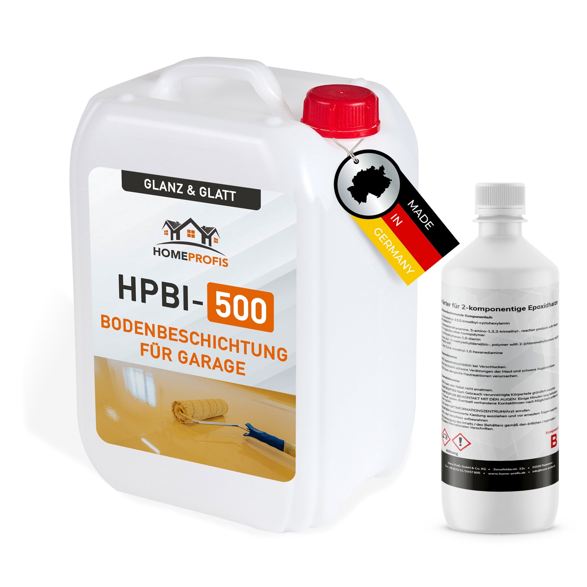 HPBI-500 glatte 2K Epoxidharz Bodenfarbe für Innen